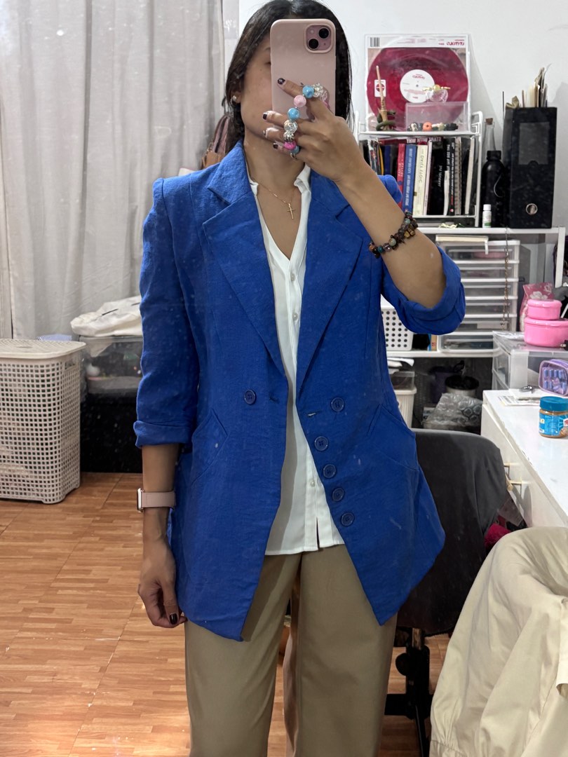 Luna Blazer- Royal Blue
