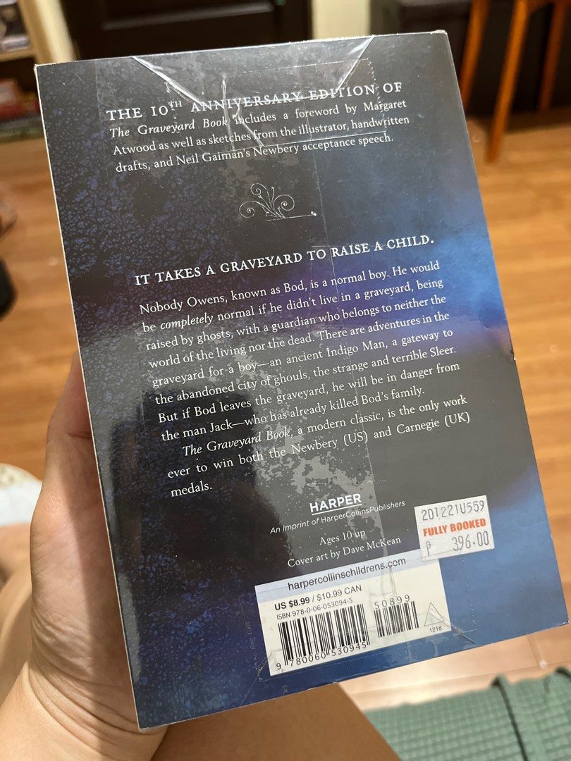 The Graveyard Book by Neil Gaiman Sealed (Category: Storybooks) located in Pasig City. Submitted by meapril (Listing ID 1349382788, Image 2). Description: The Graveyard Book by Neil Gaiman Sealed Shipping via Grab, Angkas, LBC MOP: Gcash.