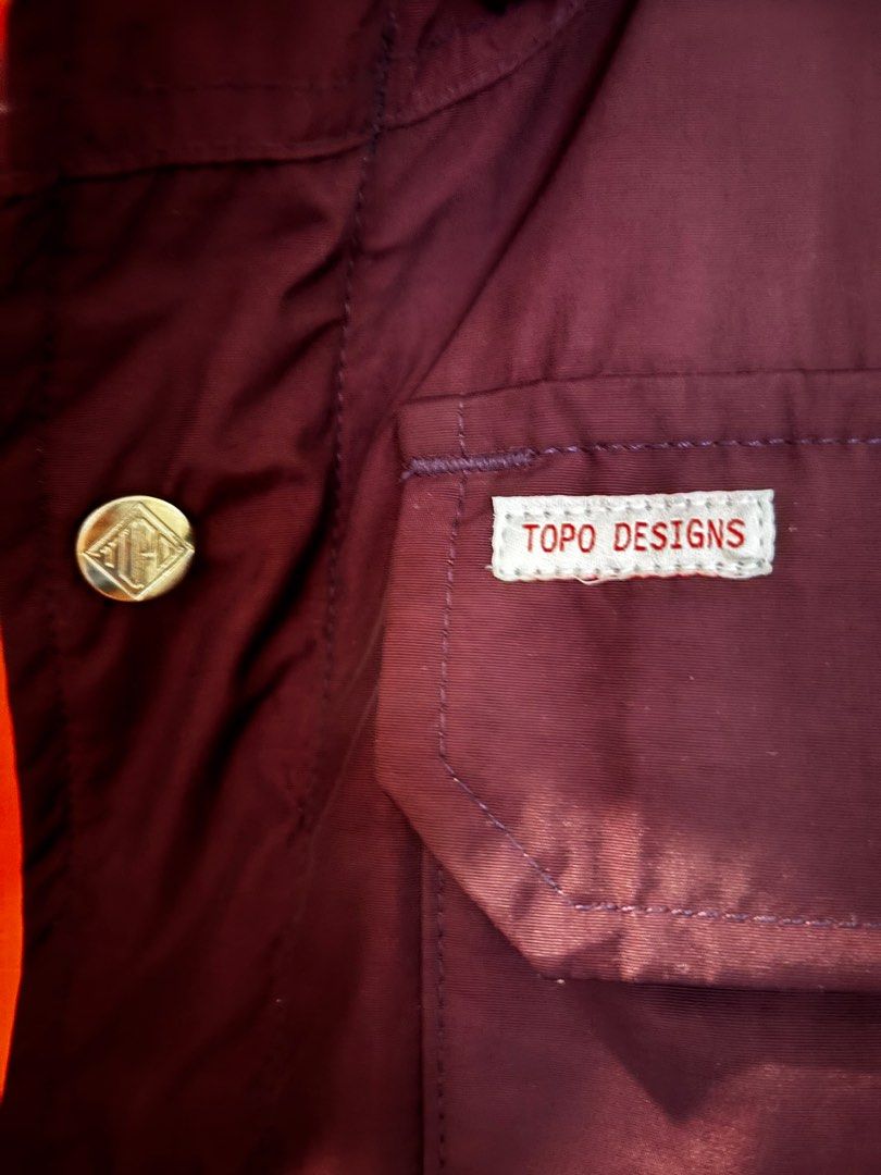 Topo Designs Jacket (Category: Coats, Jackets and Outerwear) located in Makati City. Submitted by bbongg (Listing ID 1349420234, Image 2). Description: Topo Designs Jacket Original, Vgood condition Small 23x30 length x width Negotiable Decluttering For pick up / Lalamove .