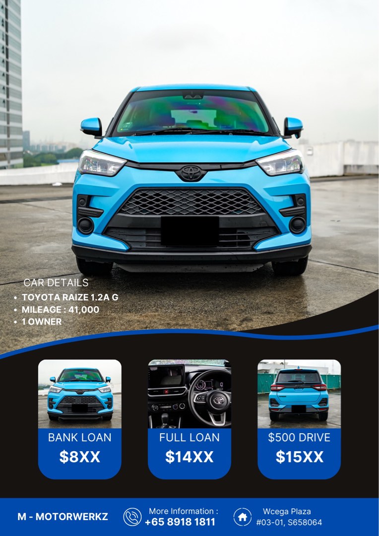 Toyota Raize 1.2 G Auto, Cars, Used Cars on Carousell