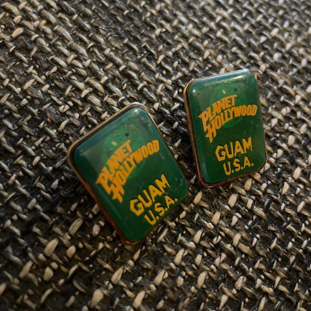 Vintage Planet Hollywood Pin (Category: Vintage Collectibles) located in Binan City. Submitted by thriftwavesph (Listing ID 1349500641, Image 2). Description: needs cleaning due to storage. set of 2.