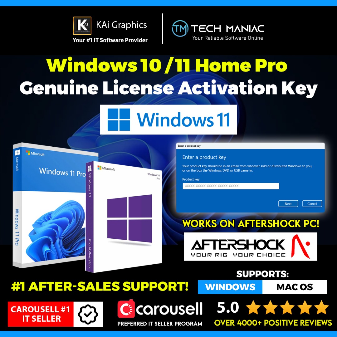 🏆Carousell Award Winner🏆 Windows 11 Home Key | Windows 11 Pro Key ...