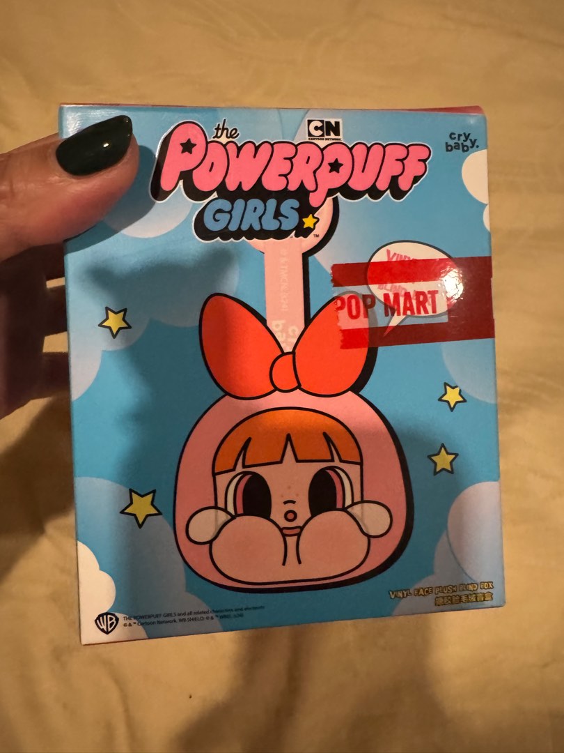 Auth popmart crybaby x powerpuff ( bubbles the blue ones), Toys ...