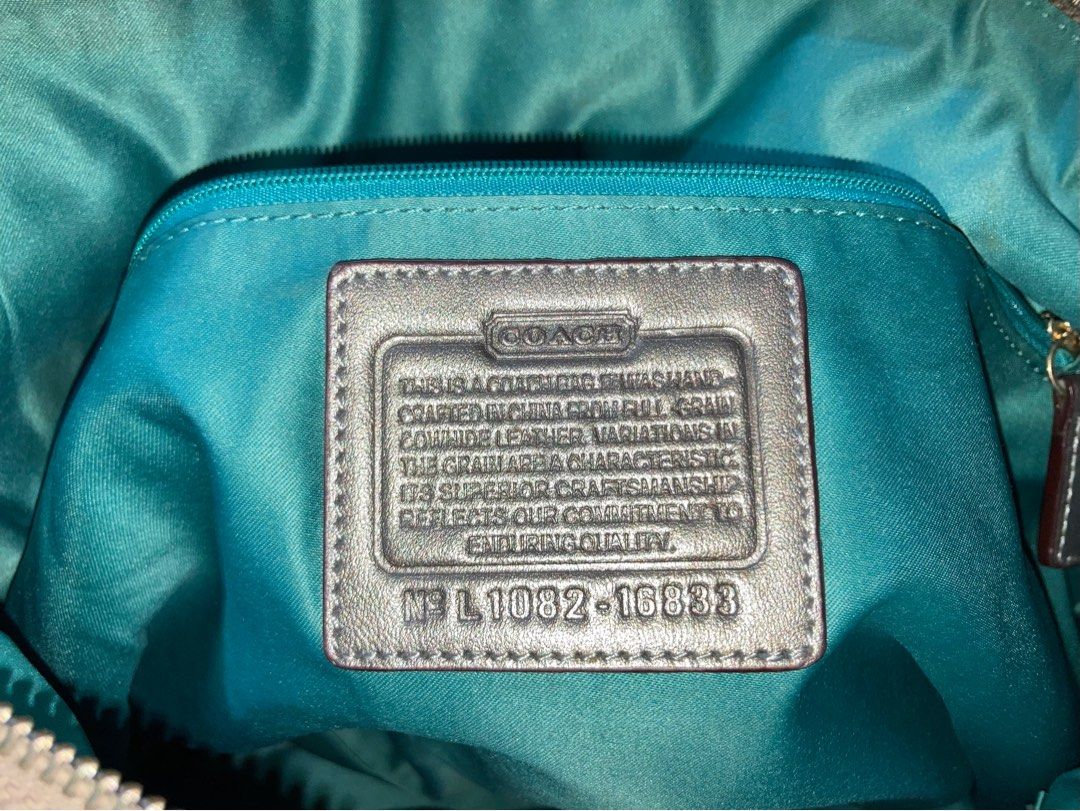 Coach Kristin Python (Embossed) Leather in Cream Grey | Shoulder / Crossbody Bag (Category: Luxury Bags & Wallets) located in Los Banos. Submitted by thevintagecoffer (Listing ID 1349631079, Image 3). Description: .