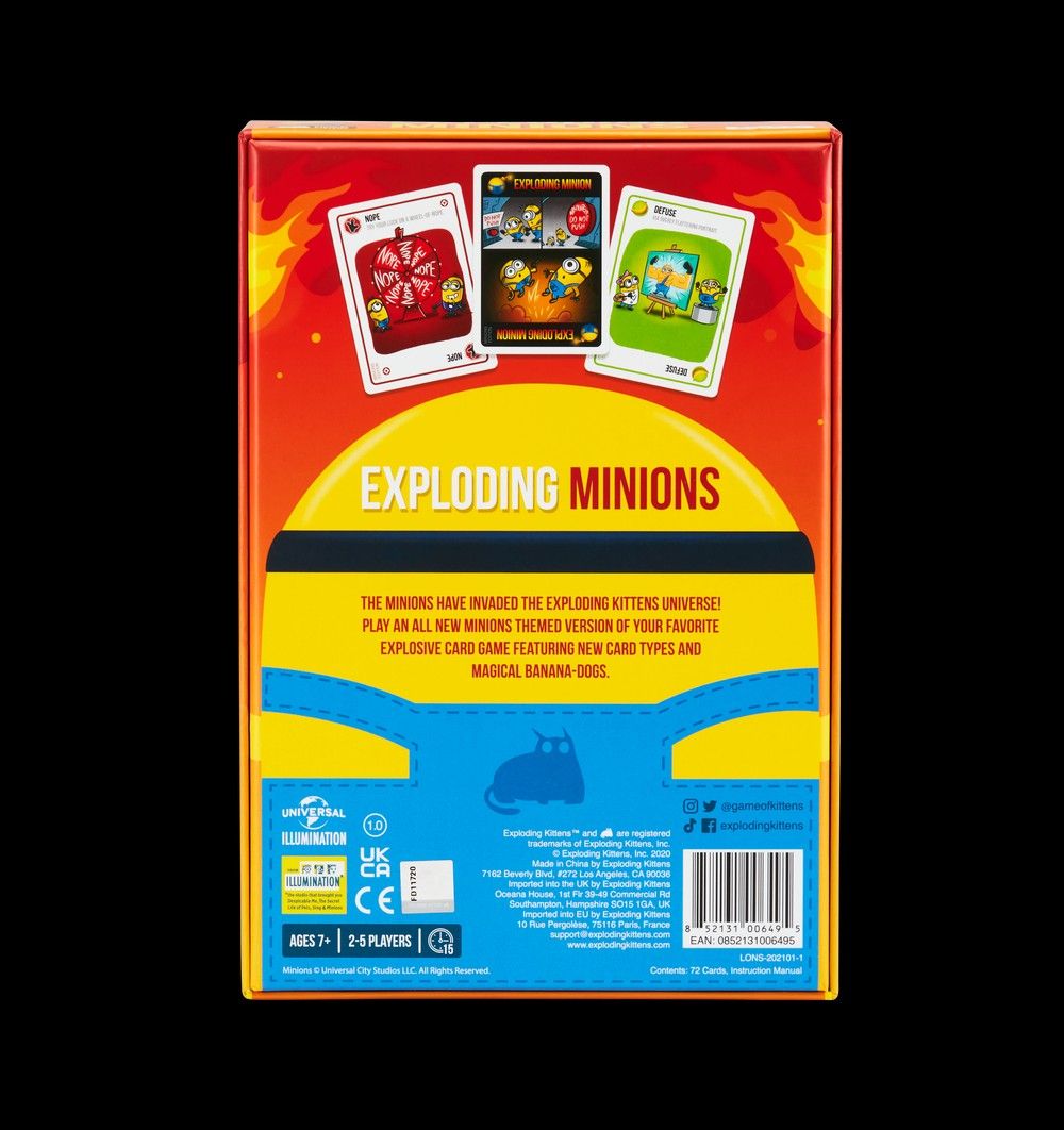 Exploding Minions (Category: Board Games & Puzzles) located in Singapore. Submitted by dysells (Listing ID 1349701501, Image 3). Description: .