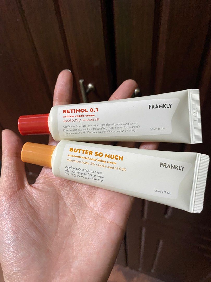 frankly retinol & moisturizer (Category: Face Care) located in Pasig City. Submitted by wintermelonn (Listing ID 1349690458, Image 1). Description: .