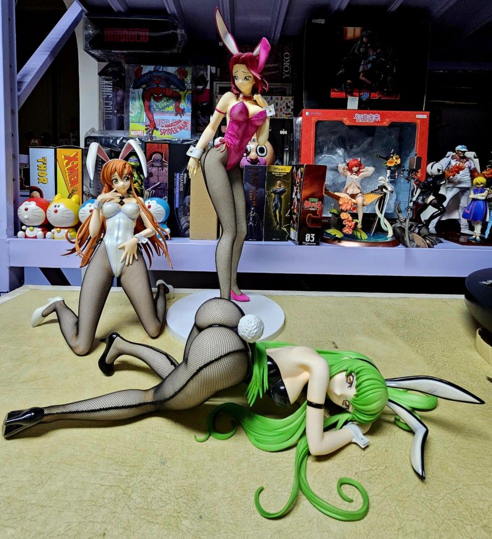 FREEing Code Geass Set (Category: Figurines & Statues) located in Manila. Submitted by bacmanoriginals (Listing ID 1349673536, Image 1). Description: FREEing Code Geass - Hangyaku no Lelouch - C.C. - B-style - 1/4 - Bunny Ver. FREEing Code Geass Hangyaku no Lelouch Shirley Fenette B-style - 1/4 - Bunny Ver. FREEing Code Geass - Hangyaku no Lelouch - Kouzuki Kallen - B-style - 1/4 - Bunny Ver..