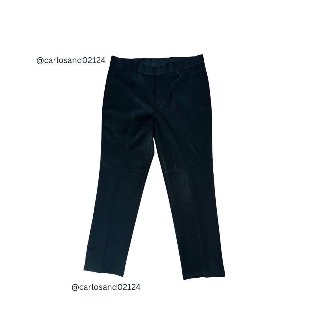 G2000 Slim Fit Trousers (Category: Trousers) located in Quezon City. Submitted by gabevilla0538 (Listing ID 1349636172, Image 1). Description: ‼️ Color: Black ‼️ W 32 L 26.5 invhes ‼️ Used but still in good condition ‼️ GCASH or BPI ‼️ Grab or Lalamove.