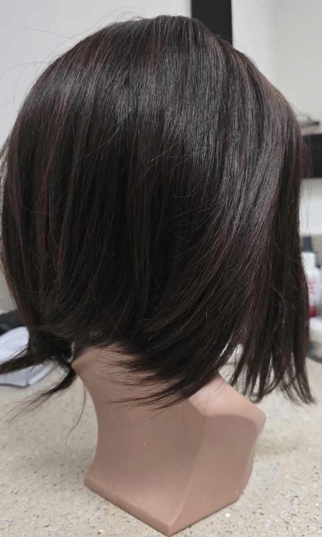 Human Hair Wigs (Category: Hair) located in Las Pinas. Submitted by cocoandcrunch (Listing ID 1349638954, Image 2). Description: Real human hair with hairband. Short hair. Php 1,000 each. I have 2 for sale. RFS: decluttering Shipping via grab or lalamove, cost c/o thr buyer. thanks.
