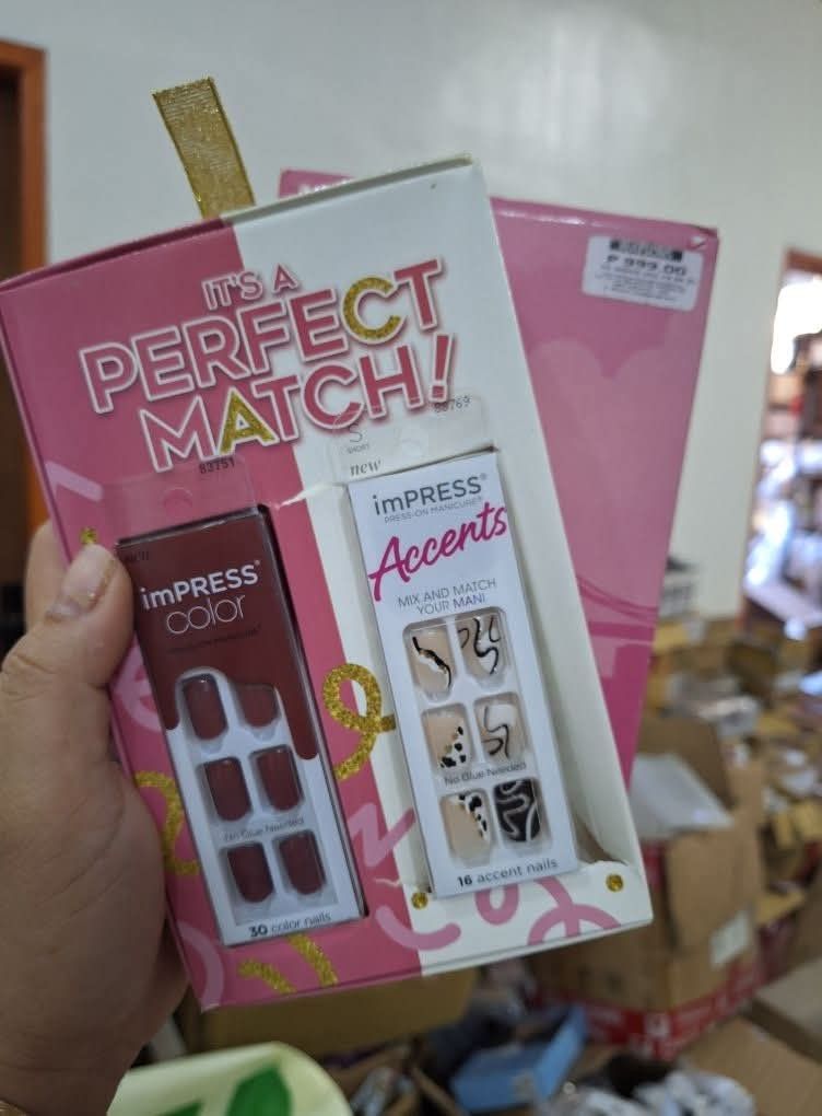 imPRESS Press-On Manicure (Category: Hands & Nails) located in Cavite. Submitted by mmichaela (Listing ID 1349586045, Image 1). Description: Ws Price Min. 10pcs 1,800.00 Mall Price 599.00.