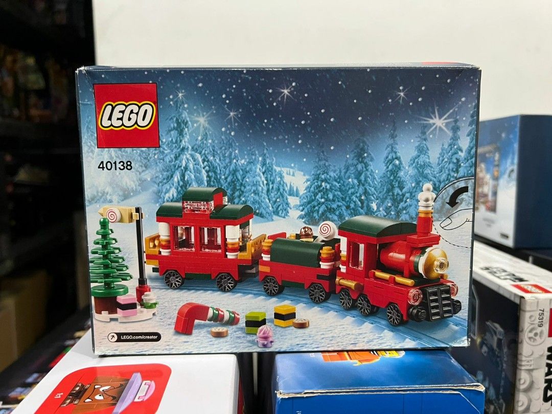 Lego Christmas Train 40138 (Category: Lego & Building Sets) located in Manila. Submitted by agsbeagle888 (Listing ID 1349558077, Image 2). Description: We sell various collections of Lego original sets, Technic, Icons, Arts,Star Wars, Harry Potter,Disney, Speed Champions,Architecture,Marvel / DC ,Monkie Kids, Super Mario, Dreamzz, Creator,Ninjago, Sonic The Hedgehog, Minifigures, Lego Keychains Feel free to inquire models that you are interested.