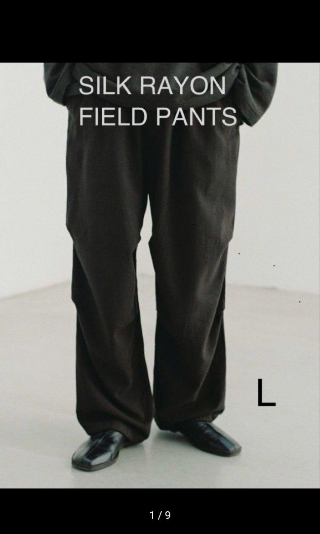 LIDNM】SILK RAYON FIELD PANTS LIDNM リドム SILK RAYON FIELD PANTS