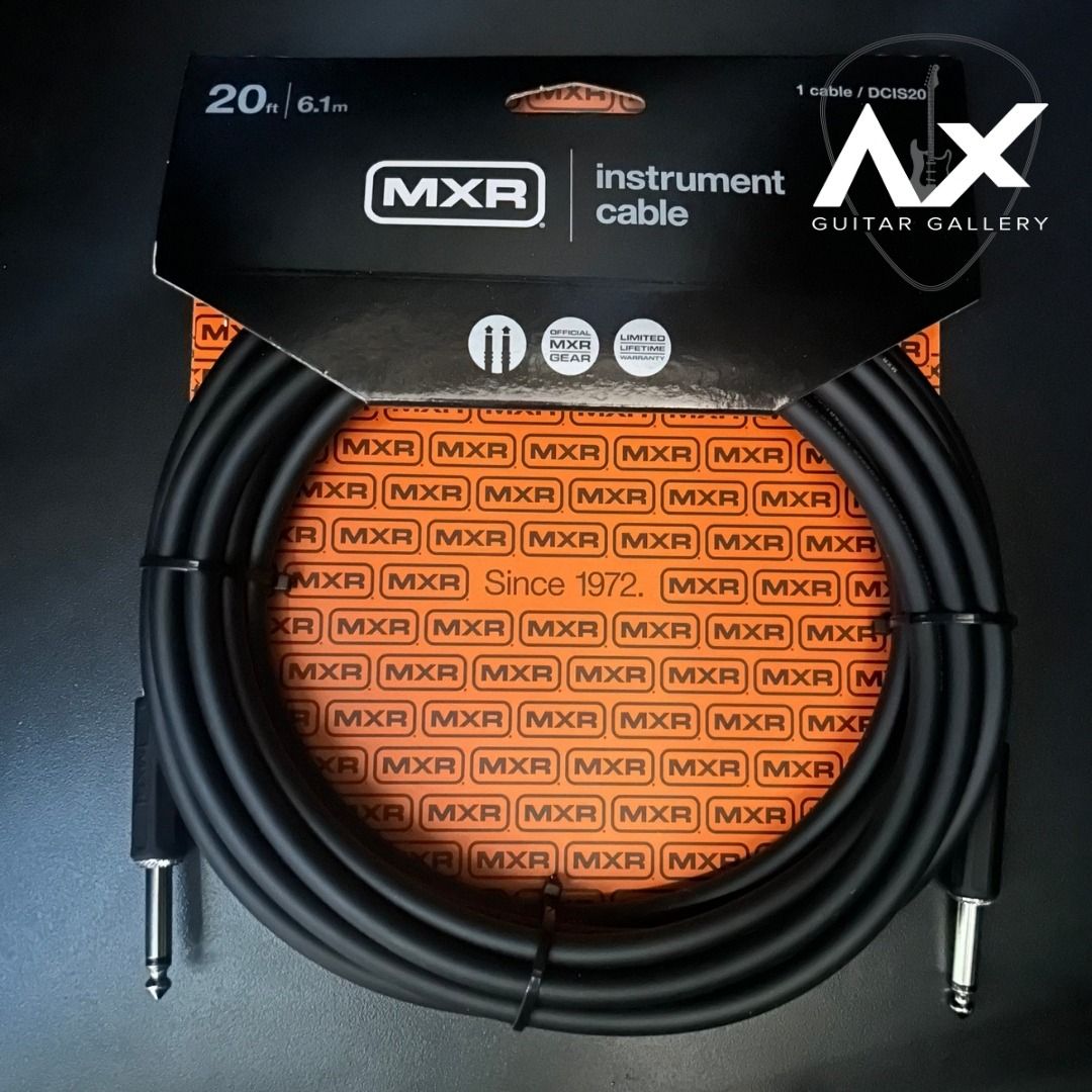 MXR DCIS20 Standard Straight to Straight Instrument Cable (Category: Musical Instruments) located in Binmaley. Submitted by axguitargallery (Listing ID 1349643682, Image 1). Description: MXR instrument cables are designed by musicians for musicians with tone and durability in mind. These cables are designed to translate the right tonal harmonics from pickups that enable both guitars and basses to sound big and rich, whether acoustic or electric. 