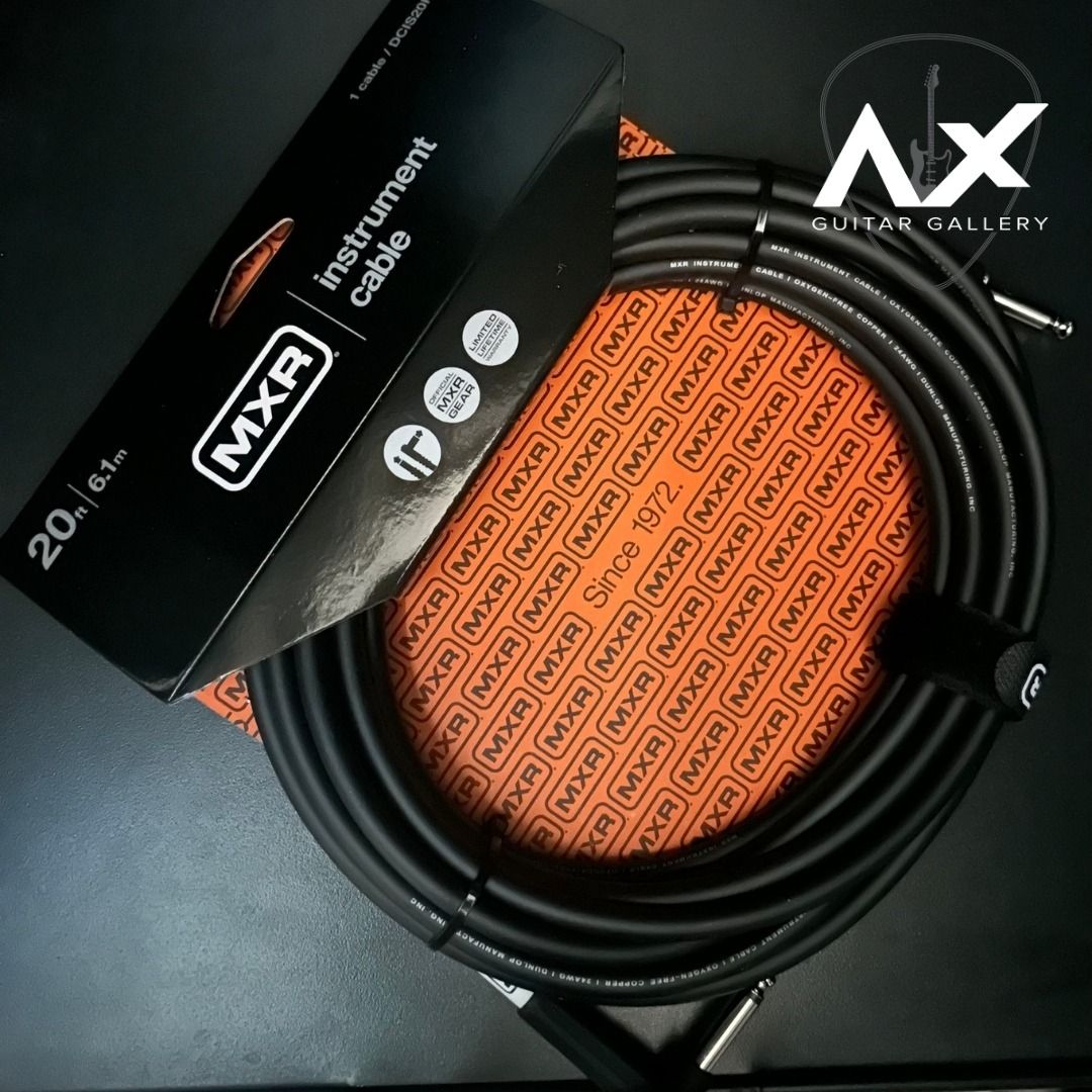 MXR DCIS20R Standard Straight to Right Angle Instrument Cable (Category: Musical Instruments) located in Binmaley. Submitted by axguitargallery (Listing ID 1349644664, Image 2). Description: MXR instrument cables are designed by musicians for musicians with tone and durability in mind. These cables are designed to translate the right tonal harmonics from pickups that enable both guitars and basses to sound big and rich, whether acoustic or electr