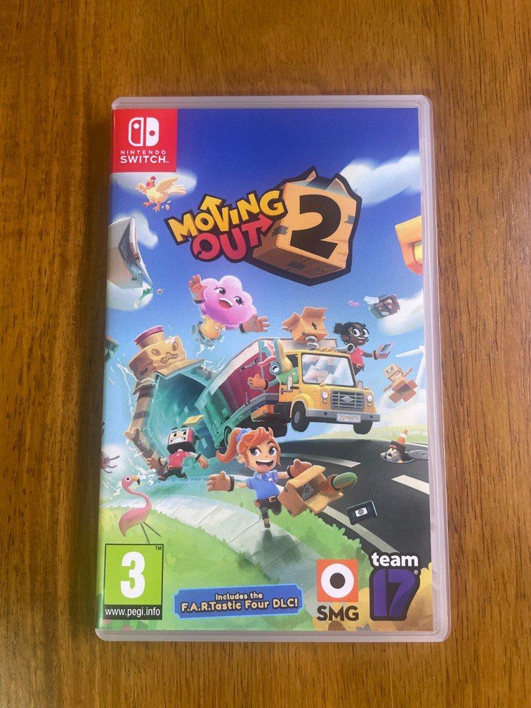 NS Moving Out 2 (Category: Nintendo) located in Mandaluyong City. Submitted by nintendoshop_mandaluyong (Listing ID 1349564072, Image 1). Description: In good and working condition. Meet ups: SM Megamall EDSA Shangri-La Mall Light Mall Gateway 2 Mall AyalaOne Trinoma.