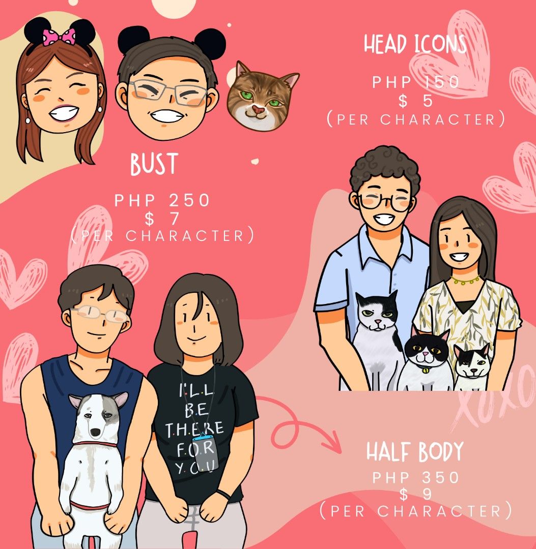 OPEN FOR VALENTINES COMMISSION DISCOUNTED PRICE (Category: Art & Prints) located in Tarlac. Submitted by lemonoranges. (Listing ID 1349611826, Image 2). Description: Heart's Day is just around the corner! 💖 Looking for the perfect gift for your partner? Whether they love matching items, collecting stickers and keychains, wearing adorable t-shirts, or sipping coffee from a matching mug, I’ve got you covered—at a DISCOUNTED PRICE! 🎉 Let me transf