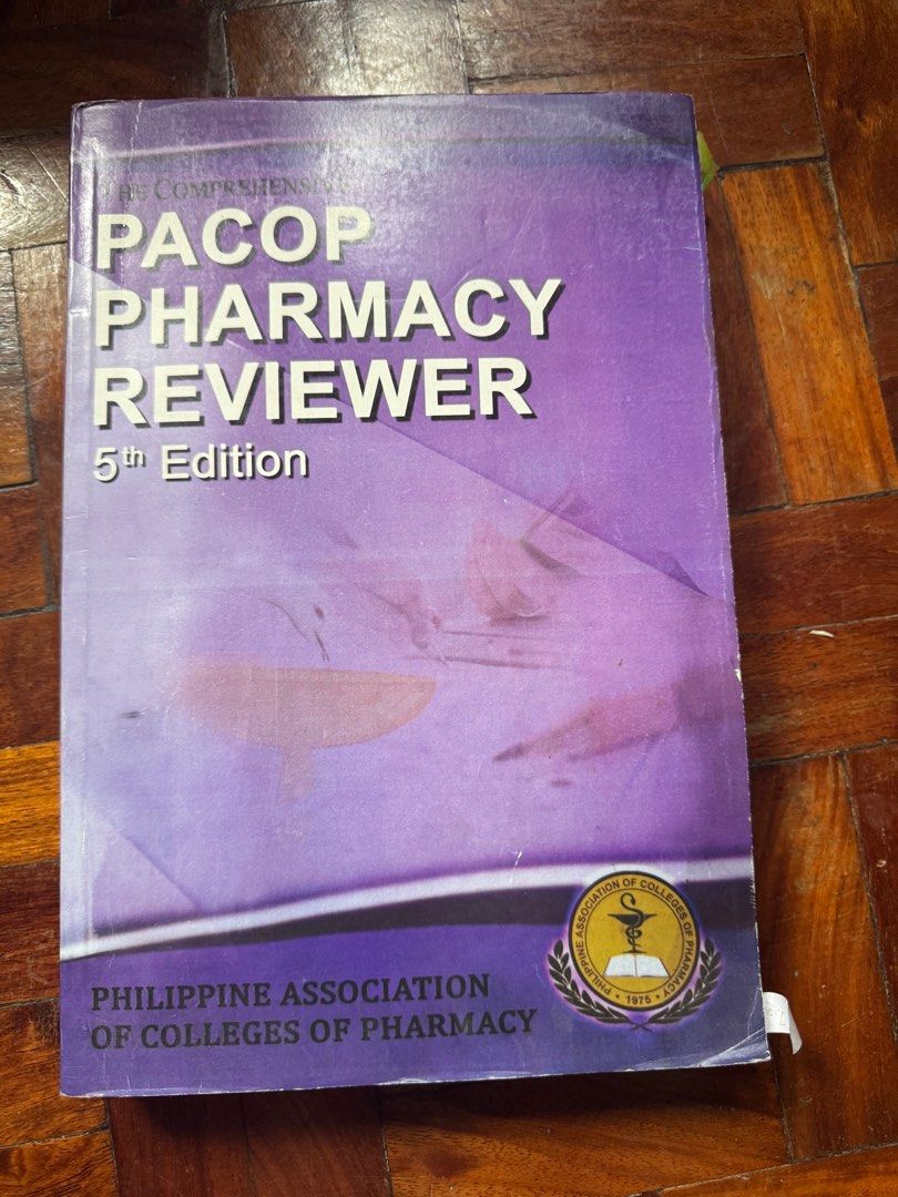 PHLE PACOP PHARMACY REVIEWER 5th edition (Category: Textbooks) located in Quezon City. Submitted by ekim202 (Listing ID 1349628935, Image 1). Description: PACOP PHLE REVIEWER with few highlights of pencil .