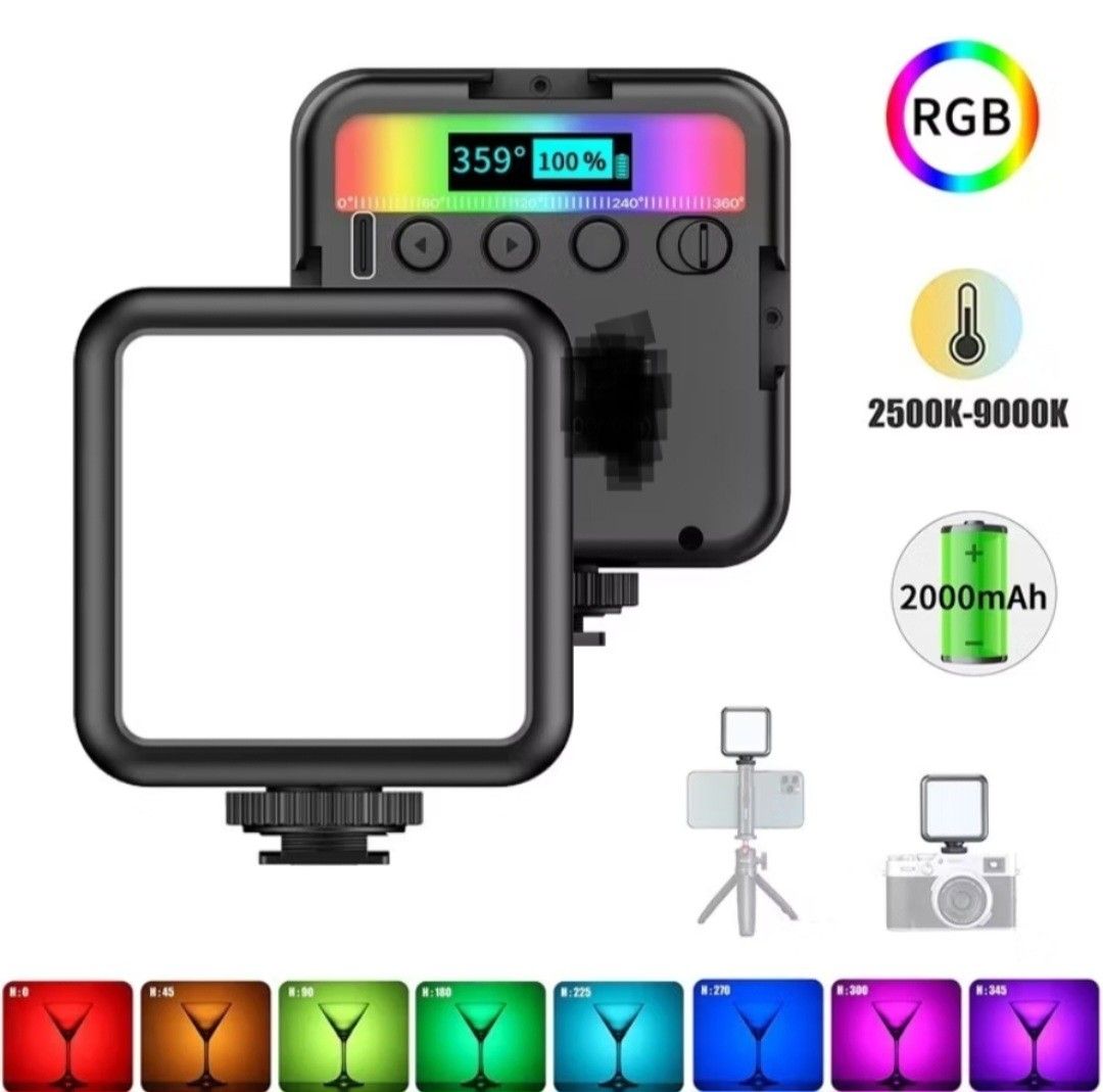 Camera Lightinf RGB LIGHT CAMERA, Photography, Photography Accessories, Lighting ...