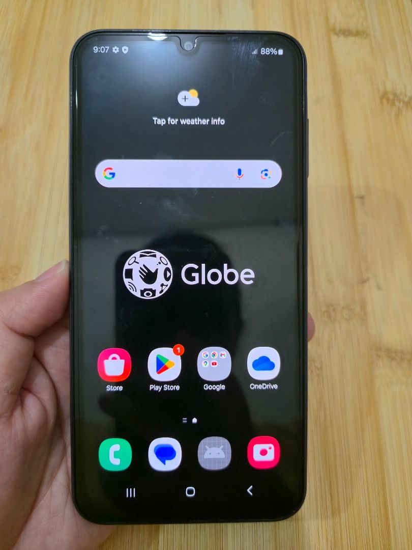 Samsung Galaxy A15 5G (Category: Samsung) located in Manila. Submitted by iamdezmae (Listing ID 1349561756, Image 2). Description: For Sale : Samsung Galaxy A15 5G Color: Blue Black Storage: 4G|128GB RFS: Extra phone (Globe users only) Inclusions: Box, pin, charger, phone case.