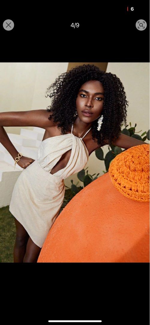 Shein Linen Halter Dress (Category: Dresses) located in Mandaluyong City. Submitted by basic.coex (Listing ID 1349630478, Image 3). Description: Never been used. .