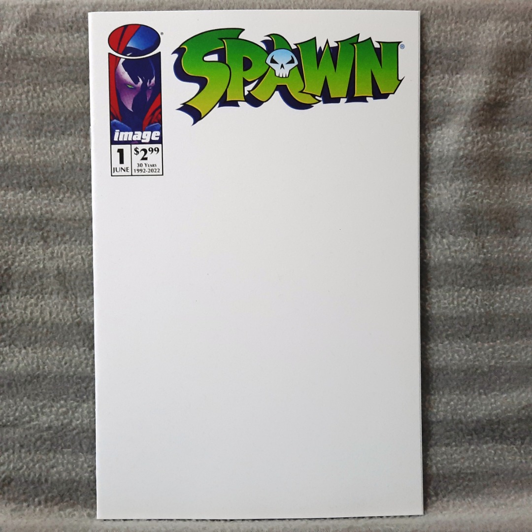 Spawn #1 30th Anniversary Edition Blank Sketch Cover Variant (One-Shot ...