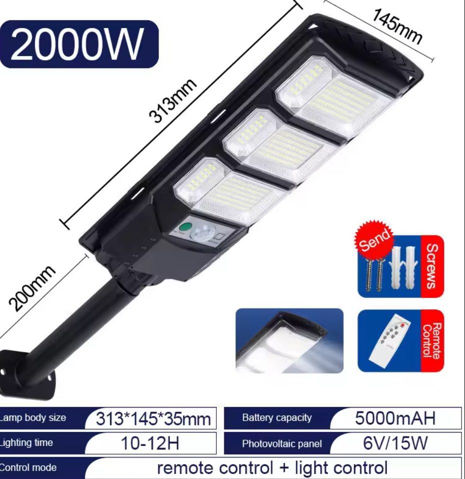 2000W Waterproof Solar Outdoor LED Solar Light (Category: Lighting) located in Taguig. Submitted by RoseTags (Listing ID 1335192900, Image 1). Description: .