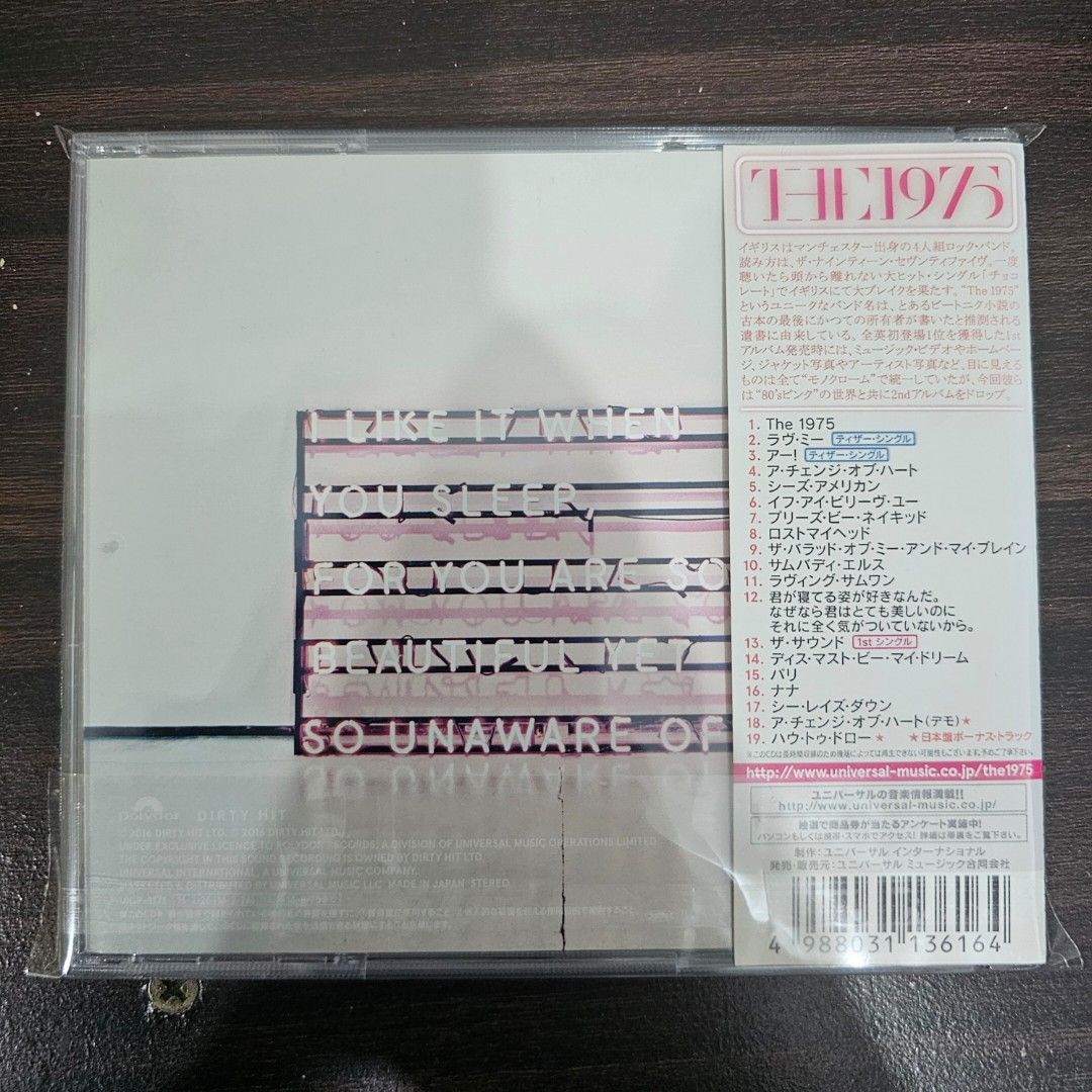The 1975 - ilwys (Category: CDs & DVDs) located in Taguig. Submitted by paulorocks (Listing ID 1349665248, Image 2). Description: Japan edition For collectors only With scratches VG-Good condition.