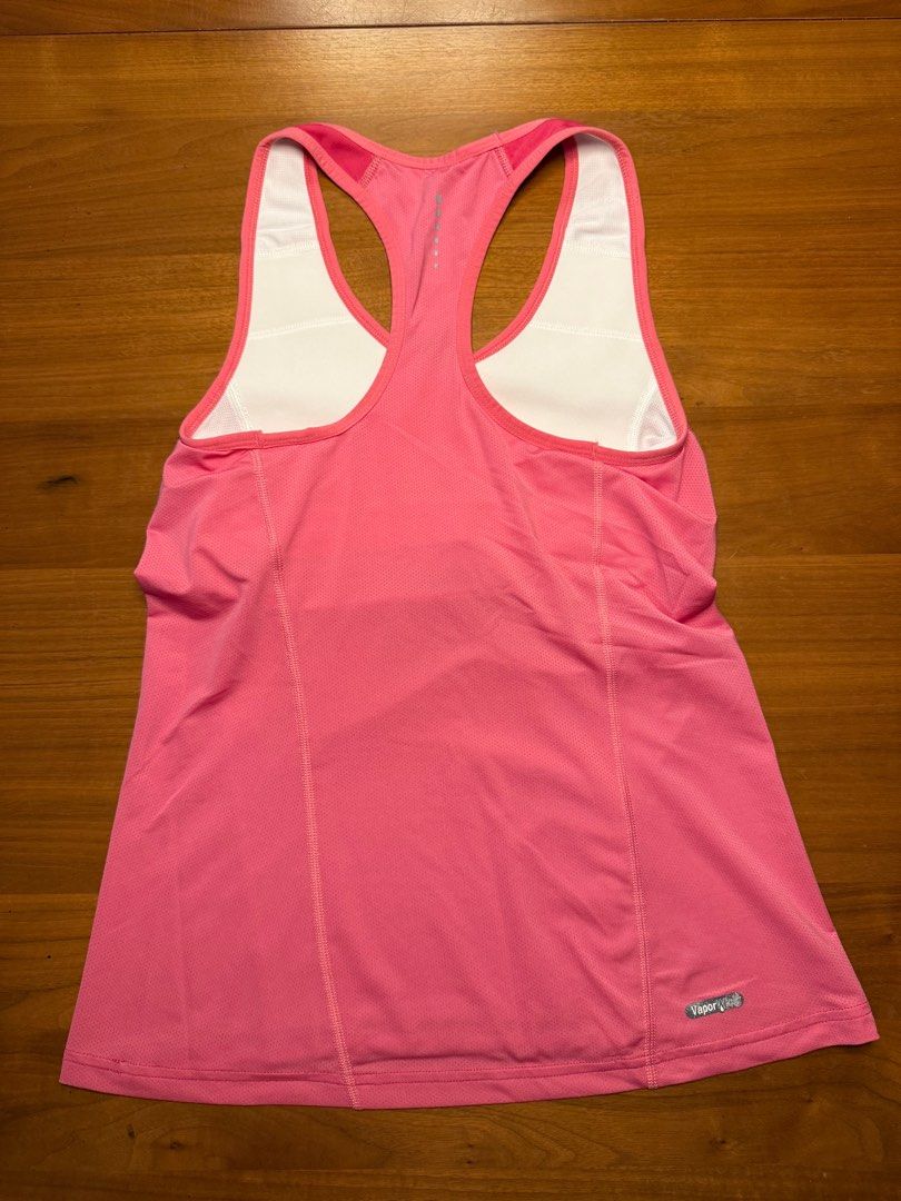 The North Face - Vaporwick Tank (Category: Activewear) located in Makati City. Submitted by vjcchan (Listing ID 1349715798, Image 2). Description: The North Face Vaporwick Tank Color: Pink Size: S/P Moisture wicking material with built in bra Mesh back RFS: Does not fit me anymore.
