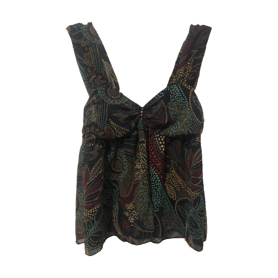 Topshop sleeveless see through blouse (Category: Blouses) located in Quezon City. Submitted by cnccollections (Listing ID 1150342817, Image 1). Description: Super comfy fabric! Great for summer outfit. .