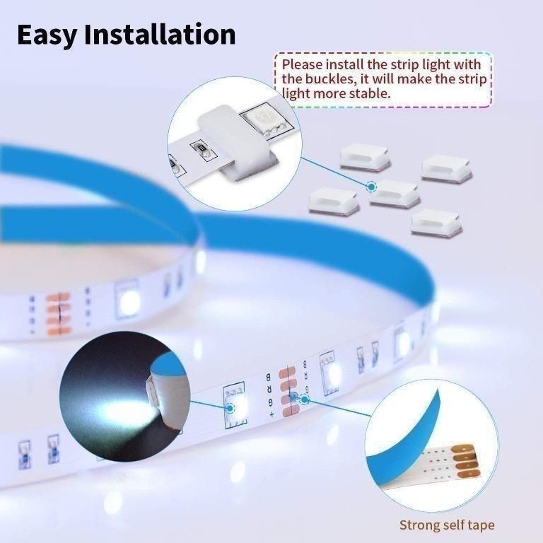 24key remote Control 5meter RGB Color Changeable LED Strip 8 Seconds ...
