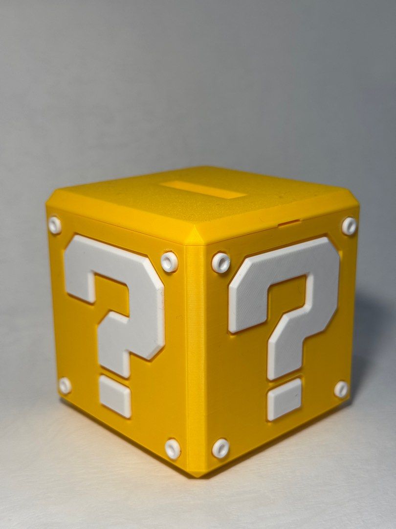 ［3D列印］瑪利歐問號方塊存錢筒 馬力歐 交換禮物