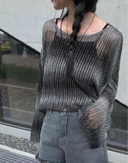 韓國漸變針織上衣外搭anyonemore(包郵64206169648386110