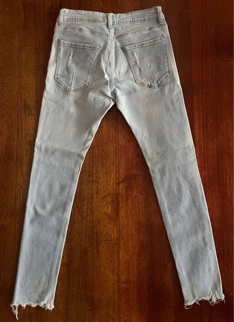 Bershka super skinny jeans (Category: Jeans) located in Paranaque City. Submitted by keithsj22 (Listing ID 1349817014, Image 2). Description: Bershka super skinny - light jeans Size: 29 Really nice washed color on it Used a few times only - in very good condition PM for more pics and details .