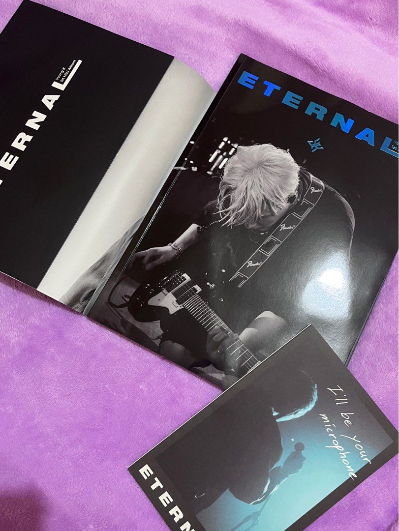 ETERNAL ALBUM - YOUNGK (DAY6) (Category: CDs & DVDs) located in Santa Rosa. Submitted by forthekidults (Listing ID 1349811711, Image 3). Description: ETERNAL ALBUM - YOUNGK of DAY6 unsealed album inclusions: photobook, cd, paper cover, lyric diary.