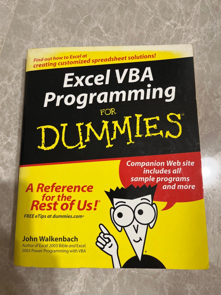 Excel VBA Programming for Dummies, Hobbies & Toys, Books & Magazines ...
