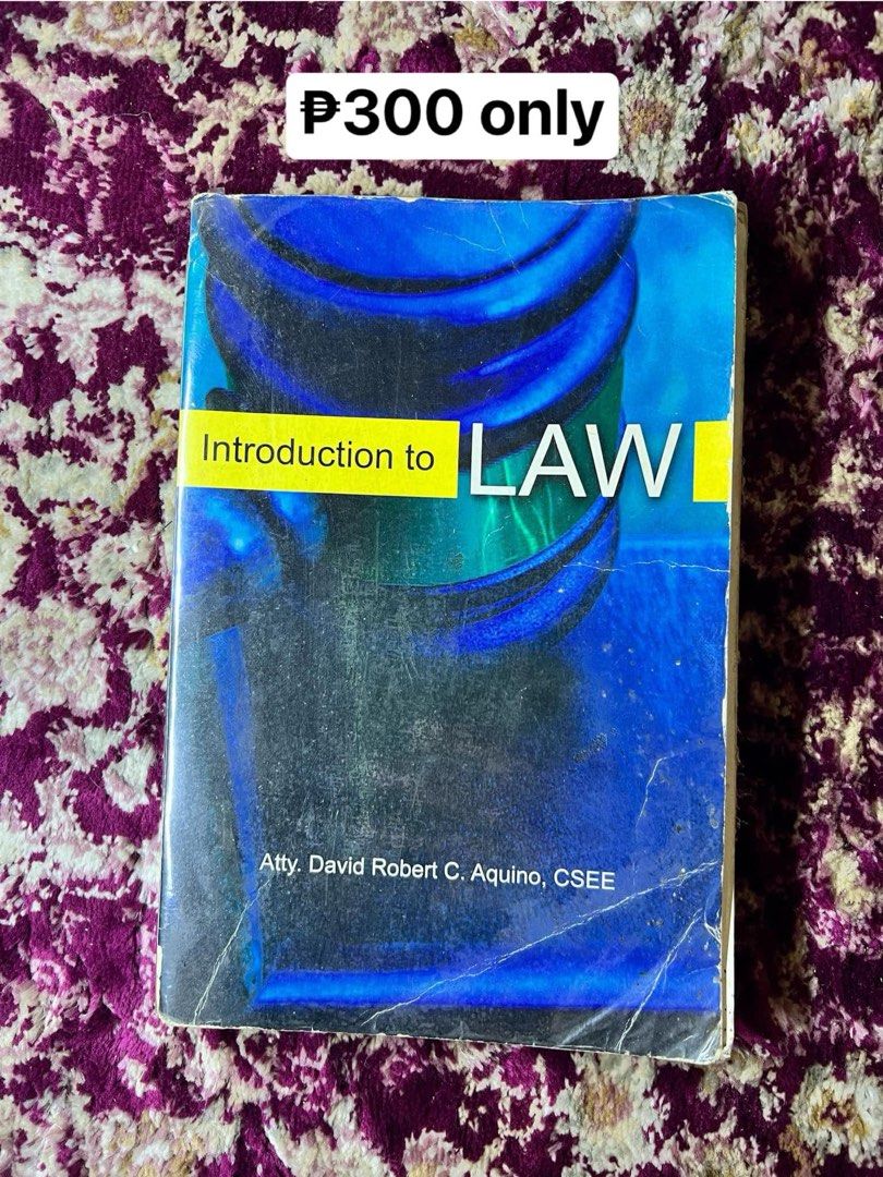Intro to Law (Aquino) (Category: Textbooks) located in Caloocan City. Submitted by lu0138 (Listing ID 1349840742, Image 1). Description: .