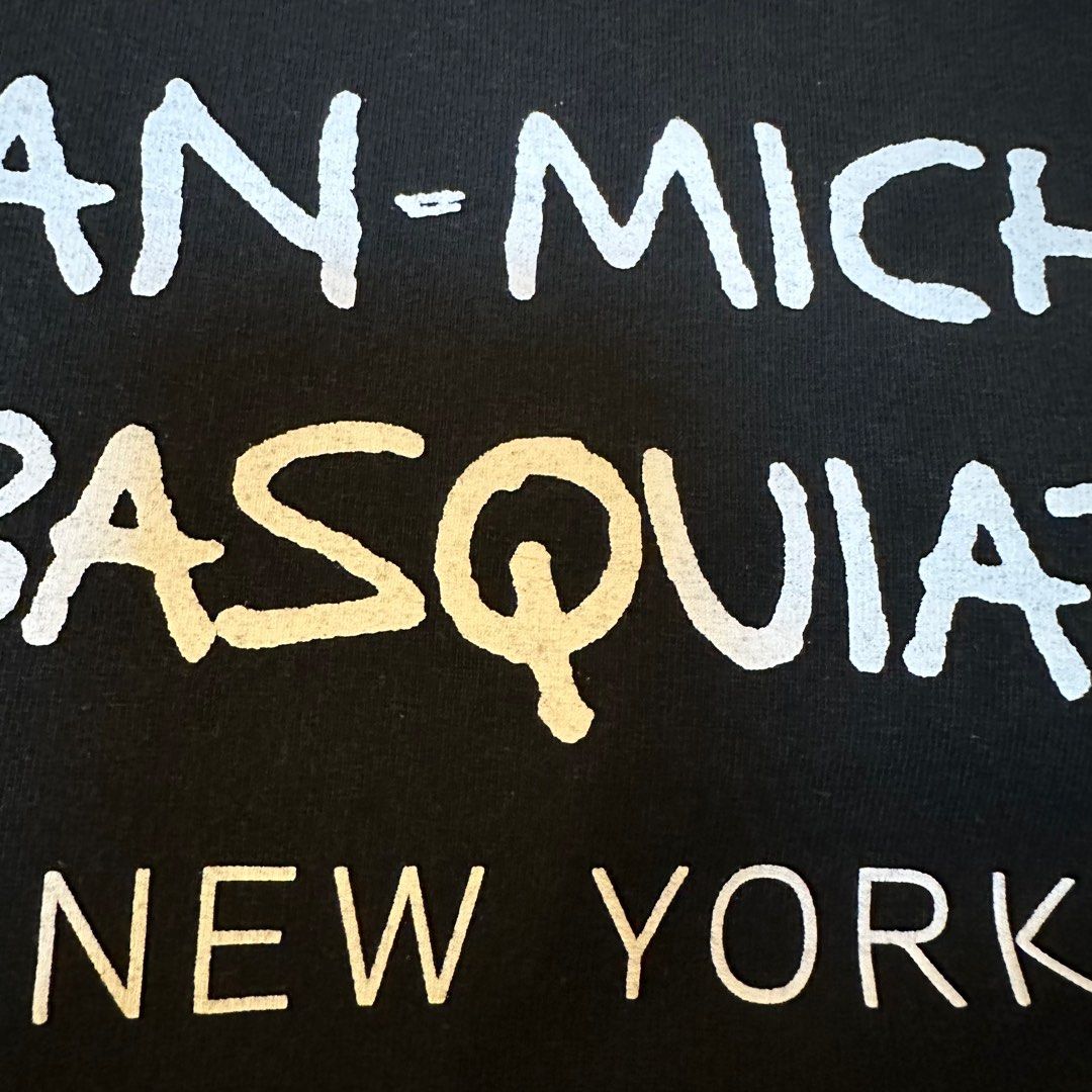 Jean Michel Basquiat Rageblue tee (Category: Tshirts & Polo Shirts ) located in Quezon City. Submitted by hetchup (Listing ID 1349817248, Image 3). Description: Pit to pit- 19 Length- 25 Issue/s: As shown T-Shirt in used condition. Please don’t expect that the item is 100% perfect. Tags: Jean-Michel Rage blue .