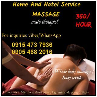 Male BodyScrub Home service massage in your place