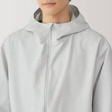 MUJI water repellent hooded jacket (Category: Coats, Jackets and Outerwear) located in Taguig. Submitted by gomdori123095 (Listing ID 1349826632, Image 1). Description: Used only once and realized this was too big for me :(( really nice quality though, originally bought for 1, 950 📍Taguig area.
