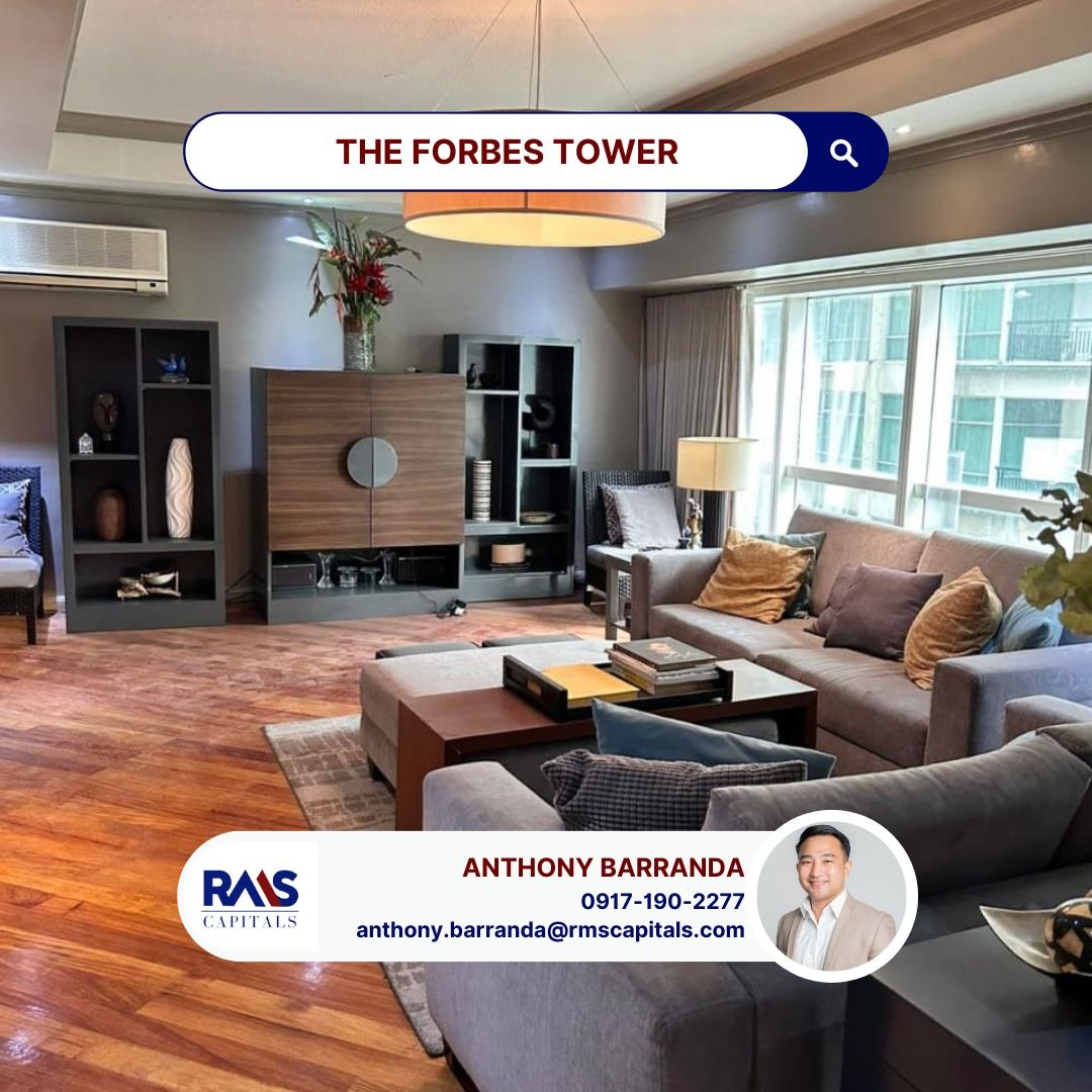 Nicely Interiored 3 Bedroom Unit in The Forbes Tower, Makati City ...