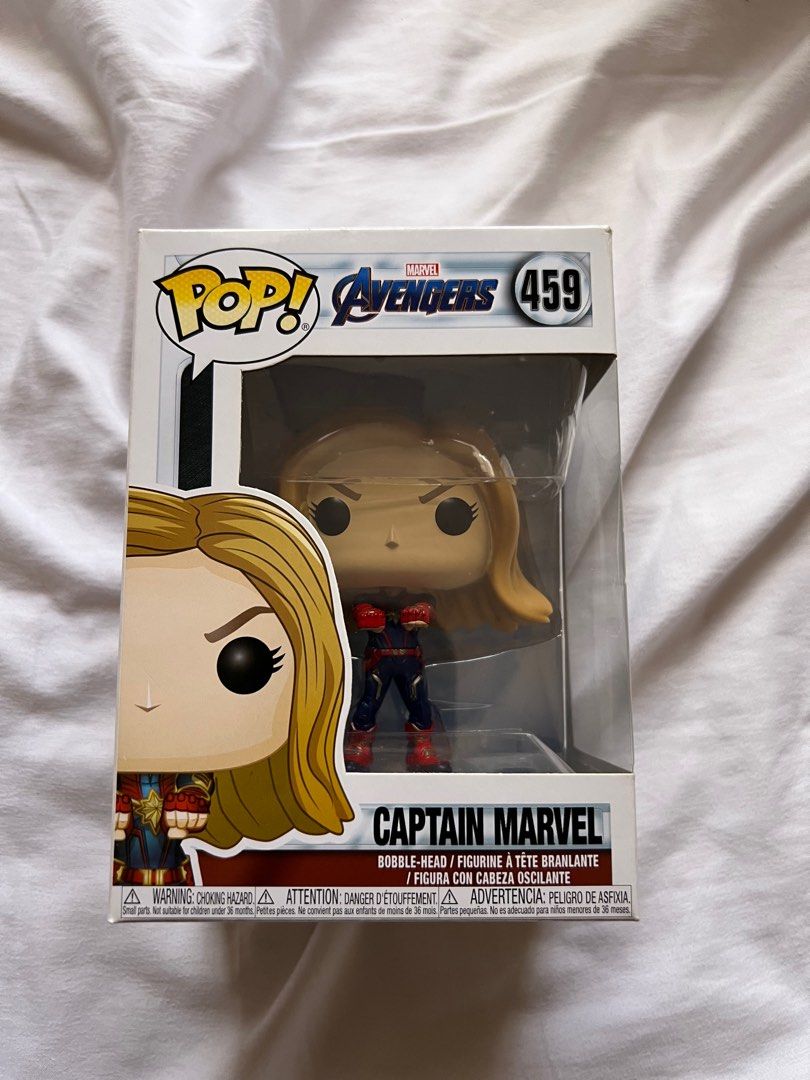 Original Funko POP! Avengers Captain Marvel (Category: Designer & Blind Box Toys) located in Manila. Submitted by she.curate (Listing ID 1349771045, Image 1). Description: - Never been opened - Good as brand new - No flaws or scratches - Open for negotation - MOP: GCASH/BDO only .