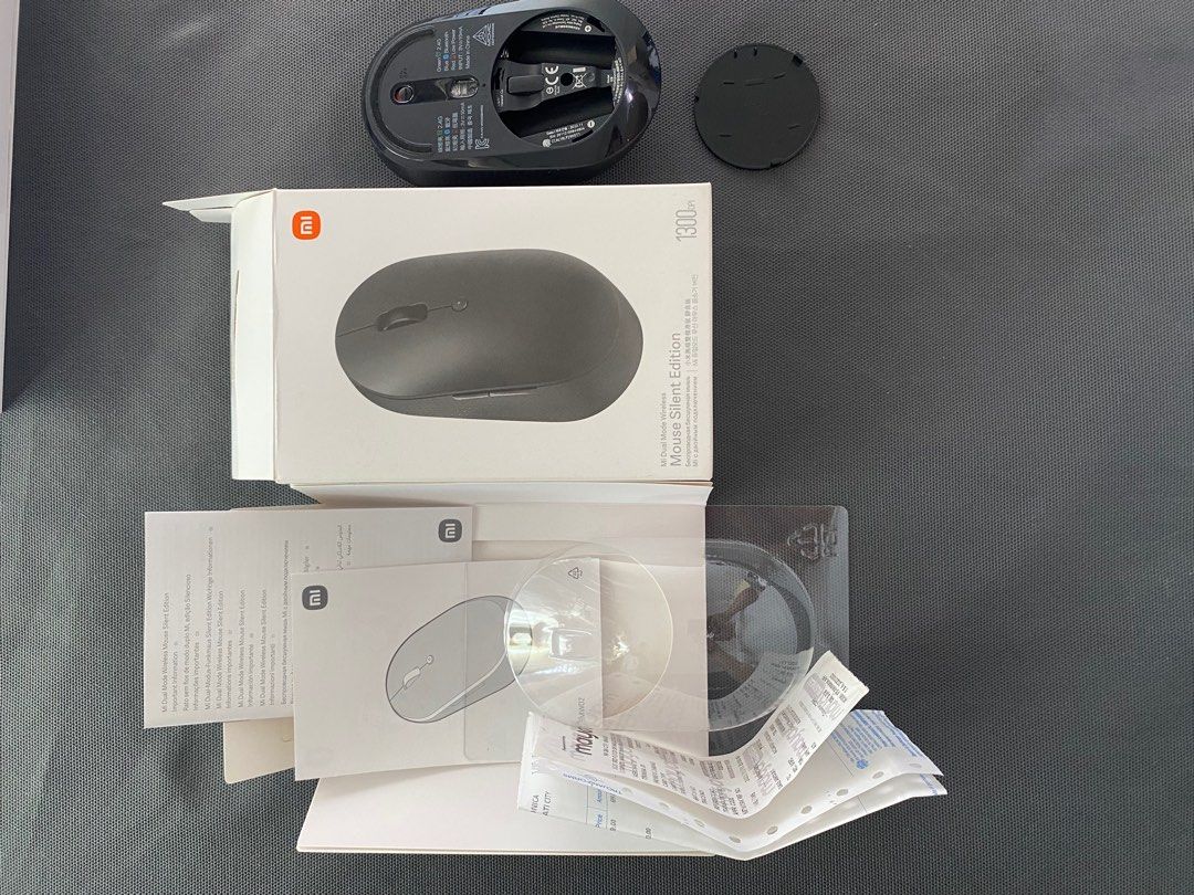 Computer Mouse Receipt ORIGINAL XIAOMI DUAL MODE WIRELESS/BLUETOOTH MOUSE SILENT EDITION WITH ...