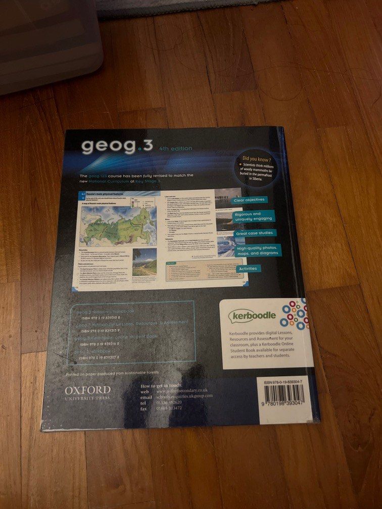 Oxford Geography 3 4th edition Textbook, Hobbies & Toys, Books ...