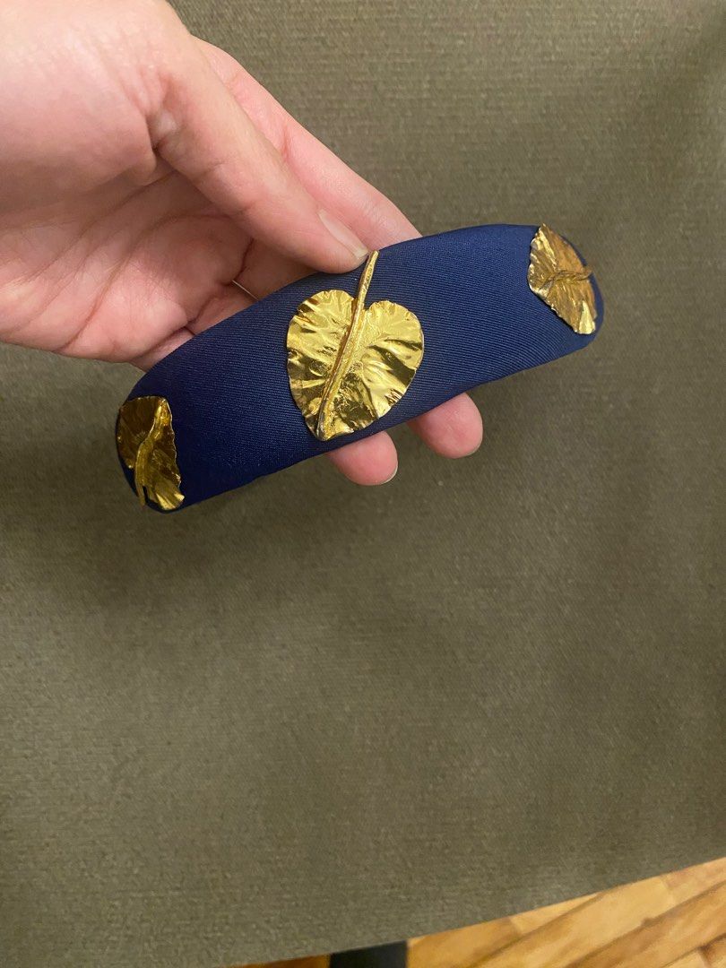 Satin Headband with Gold Details (Category: Hair Accessories) located in Muntinlupa City. Submitted by cssshop (Listing ID 1349846229, Image 1). Description: .