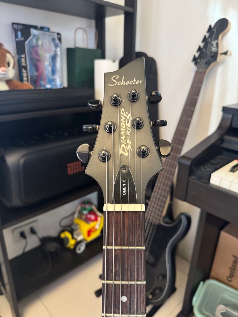 Schecter omen 6 Diamond series MIK (Category: Musical Instruments) located in Paranaque City. Submitted by ghanreagan15.1 (Listing ID 1349784304, Image 2). Description: For sale Schecter omen 6 diamond series made in korea Semi rust hardware 100% good condition Set up by guitar rehab 20k Pick up paranaque sucat .