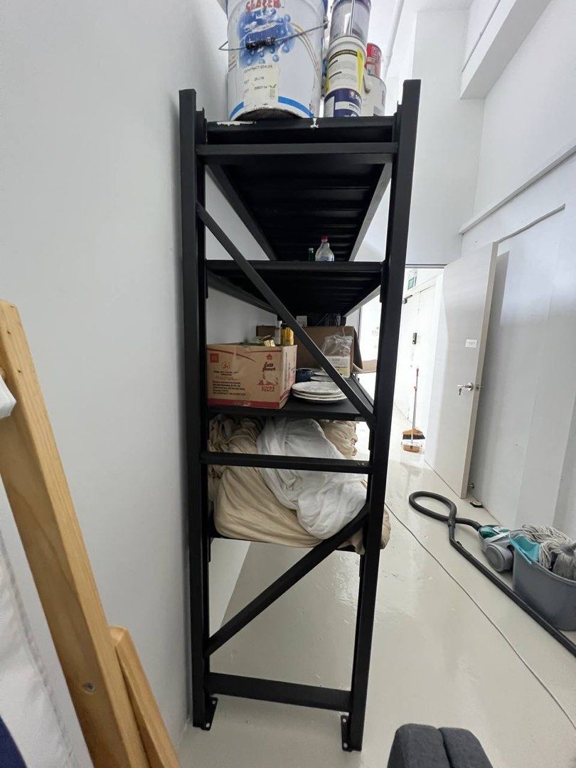Storage Rack (Category: Shelves, Cabinets & Racks) located in Singapore. Submitted by jaytayjay (Listing ID 1349865006, Image 2). Description: Measurements: 2m tall, 2 m wide, 62cm depth MOVING OUT SALE! Please collect by 30th JAN 2025 Self-Collection Address: 37 Lorong 23 Geylang, #02-05, Singapore 388371 (An appointment is REQUIRED prior to your visit). Delivery services are not available. You may arrange for a courier to pick up on your behalf
