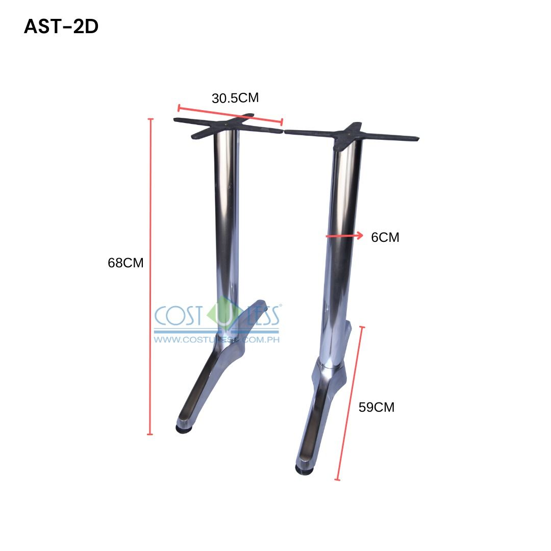 Sumo AST-2D 2 double legged Aluminum Table Stand with adjustable foot ...