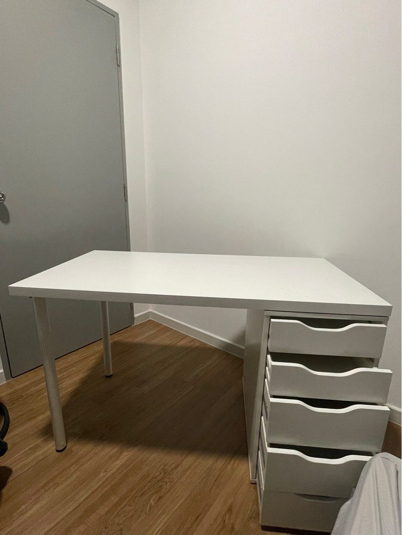 Table Ikea Alex Ikea Lagkapten Ikea Adils Furniture Home Living Furniture Tables Sets on Carousell