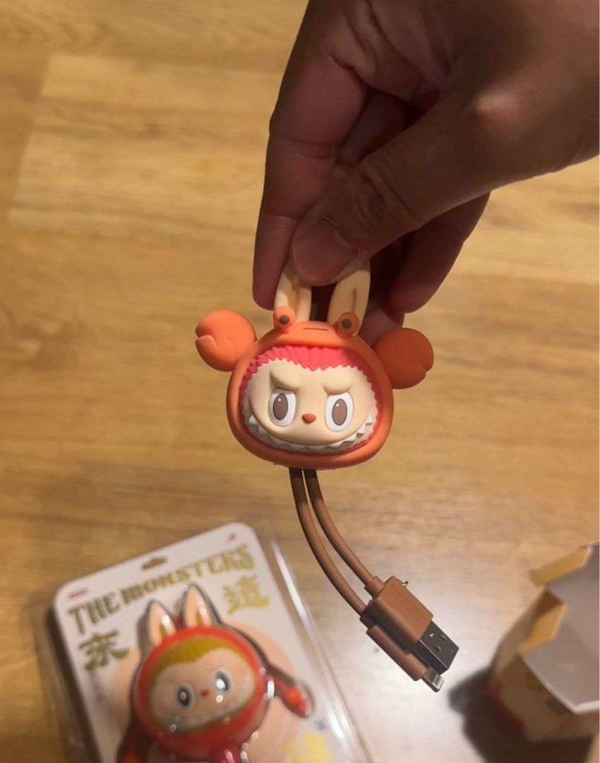 THE MONSTERS DRUNK IN SEA CABLE (Category: Community) located in Taguig. Submitted by jujupops (Listing ID 1349754273, Image 1). Description: The Monsters Drunk in Sea Labubu iPhone Cable Crab Complete with box 📍BGC/Binan.