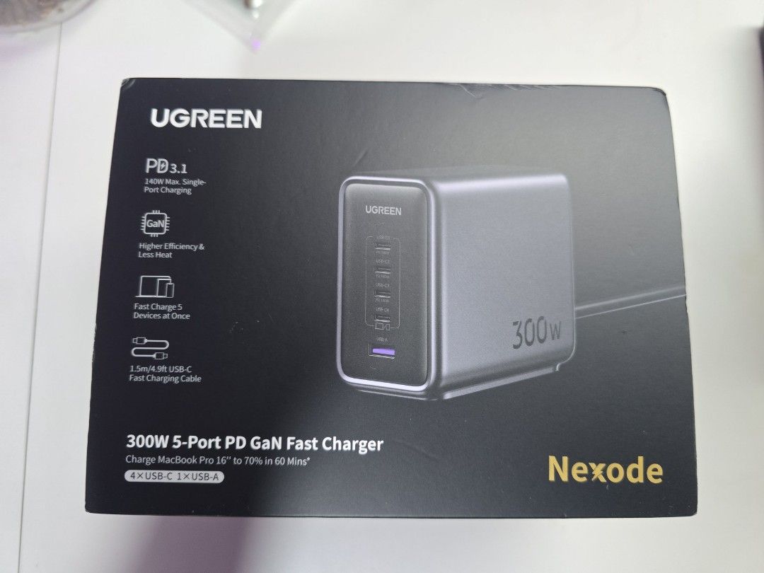 UGREEN 200w Powerbank 300w 65W Travel Fast Charger | Ugreen 100W | Ugreen 140W GaN | Ugreen Phone Stand | PUGREEN 2-in-1 Magnetic Wireless Charging Station (Category: Chargers & Cables) located in Singapore. Submitted by russell_tix (Listing ID 1240809563, Image 3). Description: Ugreen 200w Power Bank $80 Ugreen 100w Power Bank $40 Ugreen 300w $140 Ugreen 65w 4 Port - $30 Ugreen 100w - 4 Port $50 Ugreen 140w - $75 Ugreen 3 Port Foldable - $39 Ugr